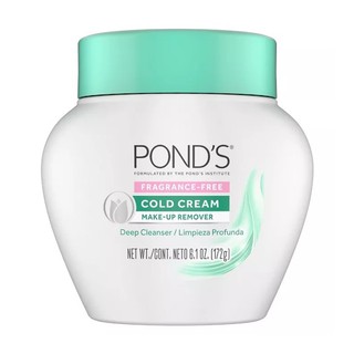 Pond's Cold Cream Make-Up Remover/Deep Cleanser, Fragrance Free 172g