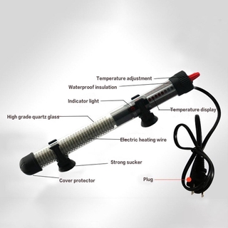 100W Submersible Fish Tank Heater Automatic Aquarium Heater with Thermometer