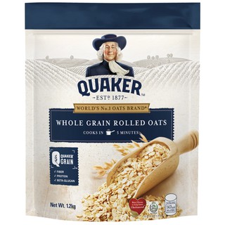 Quaker Whole Grain Rolled Oats Oatmeal 1.2kg