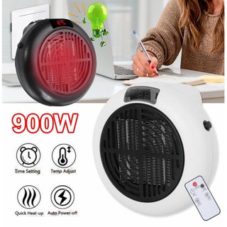 900w Mini Portable Electric Heater Desktop Heating Warm Air Fan Home Office Wall Handy Air Heater Ba