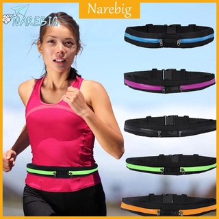 ♡NAREBIG♡Waterproof Running Jogging Waist Phone Bag Anti-theft Sports Fanny Pack