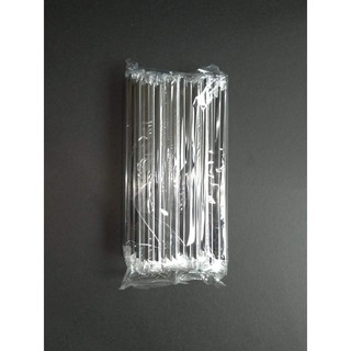 Plastic Straws - Thin Straws (24cm) - 100 pcs per pack (individually wrapped)
