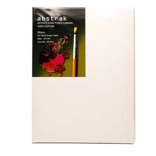 Stretched canvas Abstract Artist 100% cotton 280grms. for oil and acrylic paint 12"x16"