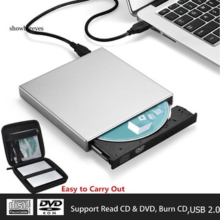 SGES_USB 2.0 Slim Writer/Burner/Rewriter/CD ROM External DVD Drive for PC Laptop