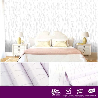 Celina Home Textile 10M*45CM PVC Self Adhesive White Spiral Design Wallpaper Home Decor Sticker