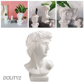 [DOLITY2]David Head Portraits Flower Vase Planter Artists Resin Sculpture Bust Statue