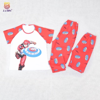 [J.J.SHI]New design 3in1 terno pajama sleepwear soft cotton comfortable wear to sleep(cod)