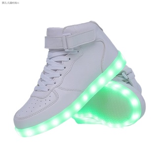 ❄KRIATIV Adult&Kids Boy and Girl's High Top LED Light Up Shoes Glowing Sneakers Luminous Sole