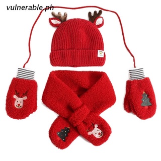 v.ph Baby Winter Hat Scarf Gloves Toddler Gloves And Hat Set Christmas Hat Scarf