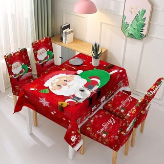 Christmas Tablecloth Party Ins Style Christmas Theme Decoration Chair Cover Waterproof Nordic Style