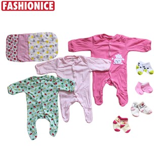 Fashionice Baby Gift Set 10 in 1 Cotton Set Randomly Given