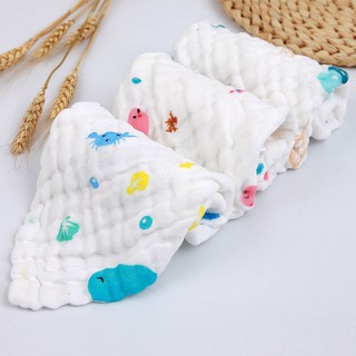 Baby Muslin Washcloth Cotton Gauze Infant Face Towel Newborn Handkerchief (3)