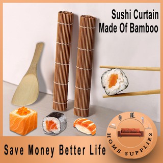 【Better Life】24*24cm Asia Chinese Japanese Bamboo Sushi Mat Rice Roller Maker Kit Rice Roll