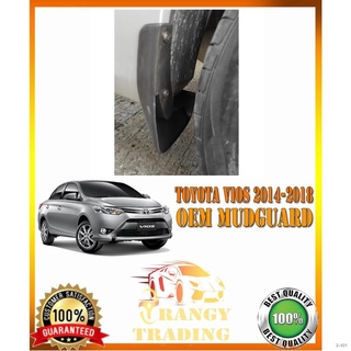 ☇Toyota Vios 2014 to 2018 OEM Mudguard for w/out side skirt only (Mud guard)2015 2016 2017