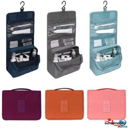 CHN-Travel Makeup Cosmetic Toiletry Case Wash Organizer