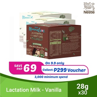 Nestle MommaLove Lactation Milk Combo-Pack with Malunggay 28g (2 Boxes Vanilla, 1 Box Chocolate)