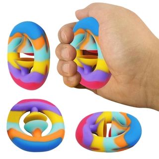 1/5/10PCS Squeeze Snap Sensory Tool Fidget Toy Autism Hand Strength Grip Play Snappers