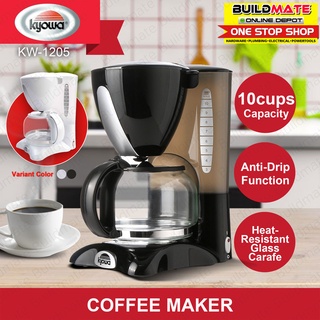 KYOWA Coffee Maker 800W 1.2L BLACK | WHITE KW1205 with Anti-Drip Function •BUILDMATE•