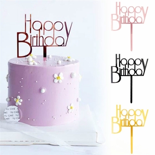 Happy Birthday Cake Topper Party Cake Toppers Decoration Baking Decoration