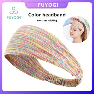 FUYOGI Sports Hair Band Outdoor Running Fitness Yoga Sweat Absorbent High Elastic Men And Women Headband Sweatband