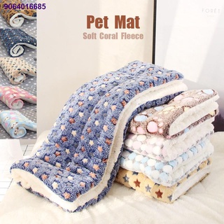 KJK09.14☍❇♕Pet Blanket Dog Bed Cat Mat Soft Coral Fleece Thicken Warm Sleeping Beds for Small Medium