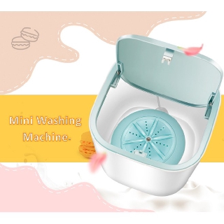 【Existing inventory】Portable Mini Washing Machine USB Charging for Underwear Pants Baby Clothes Home Travel Camping With bucket