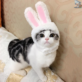 [NEW]Cute Pet Rabbit Ears Wig Cap Hat for Cat Costume Cosplay Halloween Xmas Clothes Fancy Dress with Ears (3)