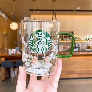 2020 Korea Starbucks pear blossom creative cherry blossom large capacity glass summer cold drink gla