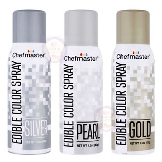 Chefmaster Edible Spray (Silver, Gold, Pearl ) 1.5 oz