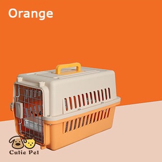 【Spot goods】▩☒Pet carrier travel cage dog cat crates airline approved Included feeder bowl (5)