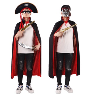Egq Halloween Red Black Pirate Death Cloak Devil Pirates Party Costume