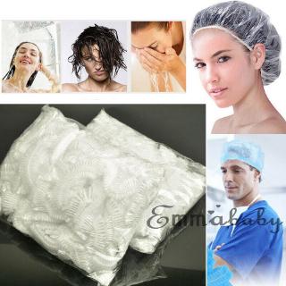 ♪Emm-100PCS Disposable Caps Hair Nets Beauty Salon Spa Head Cover Hats Hygiene