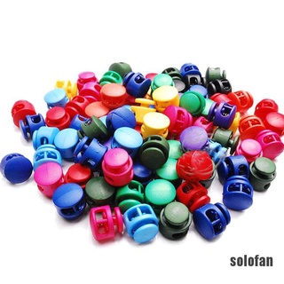 (solofan) 10Pcs Cord Lock Stopper Buckles Clamp Toggle Clip DIY Shoelace Bag Accessories