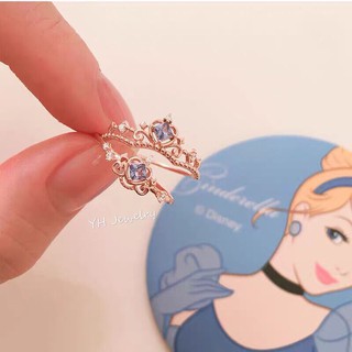 【YH】18k rose gold plated Disney Princess ring Accessories For Women (adjustable) (1)
