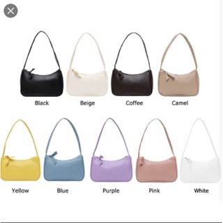 Korean Shoulder Bag Retro Baguette Bag Leather Hand Bag for Women (8)