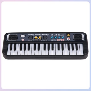 【Available】Multifunctional Mini Electronic Piano With Microphone Abs Children Portable 37 Keys Di
