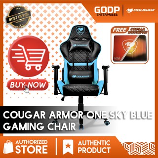 [ COUGAR ] ARMOR ONE SKY BLUE Authentic Quality Gaming Chair Computer Chair Office Chair Seat