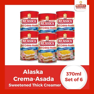 Alaska Crema-Asada Sweetened Thick Creamer 370ml | Set of 6