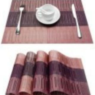 Bamboo Plastic Placemat Dining Table 12×18cm (3)