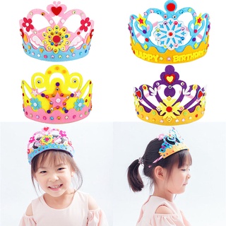 Forever Star Non-woven DIY Crown Hat Princess Headwear Toy Arts And Crafts Toys Learning Children Birthday Gifts