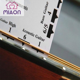 MIAON WinnerEco Guitar Measuring Fritz Ruler Guitar String Action Gauge String Pitch Ruler Card Luthier