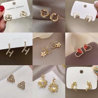 S925 silver needle new Daisy Earrings female South Korea East Gate Butterfly Earrings temperament ins wind net red Earrings (1)