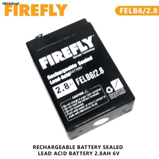 ↂ▲Rechargeable Battery FIREFLY FELB6/2.8 Sealed Lead Acid Battery 2.8Ah 6V Maintenance Free