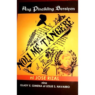 Authentic Noli Me Tangere Book ni DR. Jose Rizal