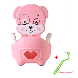 WC Cartoon Puppy Toilet Baby Potty Training Toilet Seat Comfortable Backrest Cartoon Pots Portable B