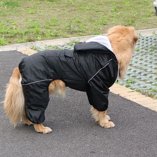 Outdoor Large Dog Raincoat Waterproof big Dog Clothes Coat Rain Jacket Reflective Medium Large big