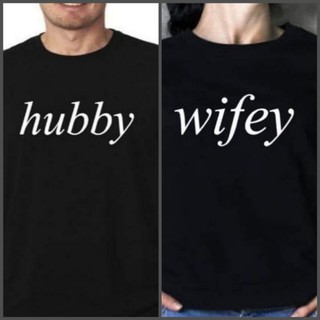 Hubby wifey couple t-shirt design