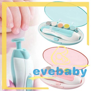 EVEbaby Infant Multifunctional Electric Baby Nail Trimmer Set For Babies / Adult Nail File Clipper (1)