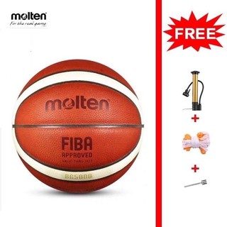 MOLTEN BG5000 BasketBall With（FREE Pin, Netbag and Pump）