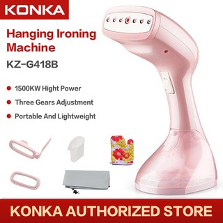[Spot]KONKA Steam Iron Portable Steamer Handheld Garment Ironing Handheld iron for Home and Travel (1)